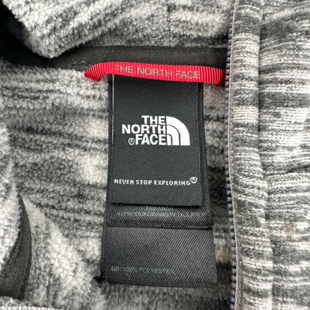 The North Face Fleece Hoodie Women's Sz S Gray Polartec Classic Zip Lightweight - Picture 4 of 10